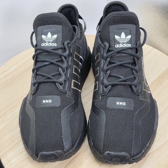 Adidas NMD R1 V2 Triple Black Running Casual Sneakers Shoes GZ1998 Mens 8.5 - Picture 4 of 10